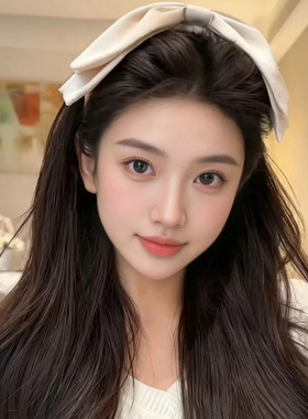 高端缎面大蝴蝶结发箍女