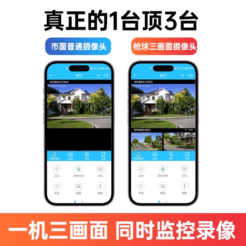 360度全景摄像摄影头无线家用远程手机带语音高清夜视4G室外监控