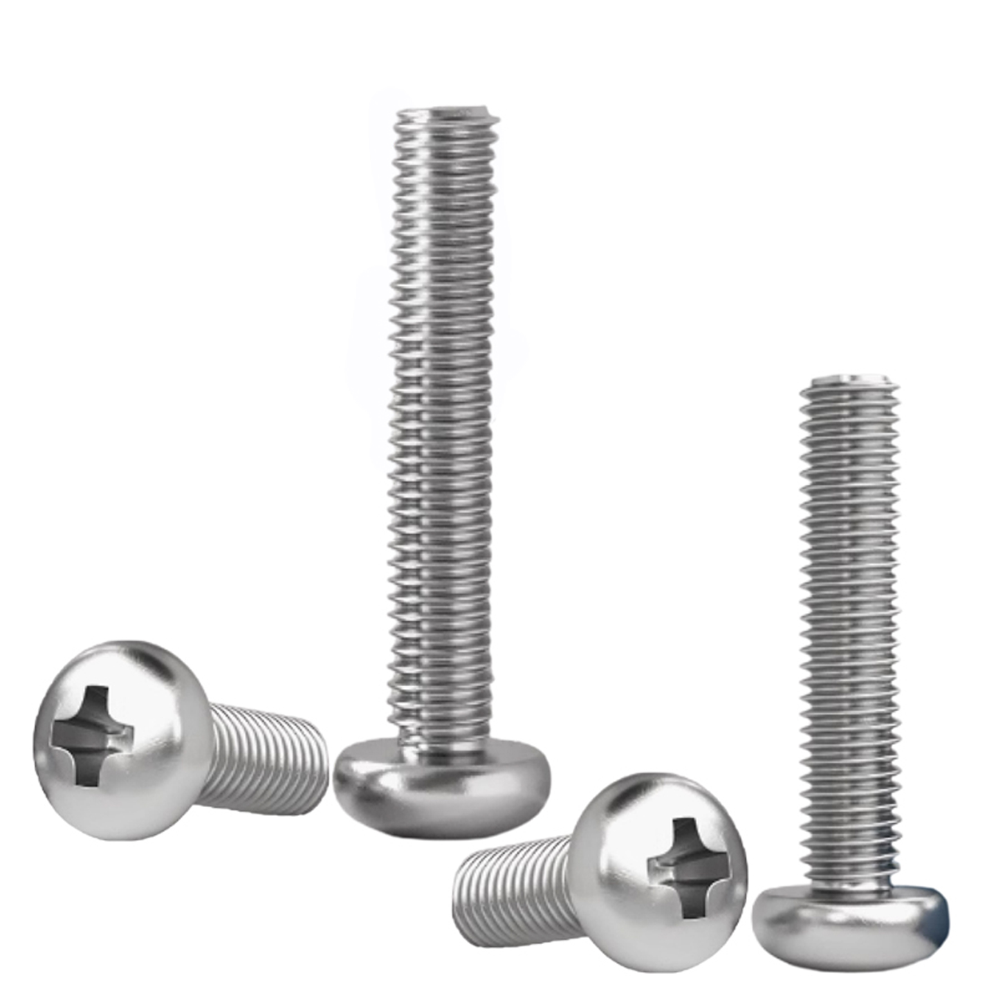 304不锈钢十字圆头螺丝钉盘头M2M2.5M2.6M3M3.5M4M5M6*9x26x28x32 - 图2