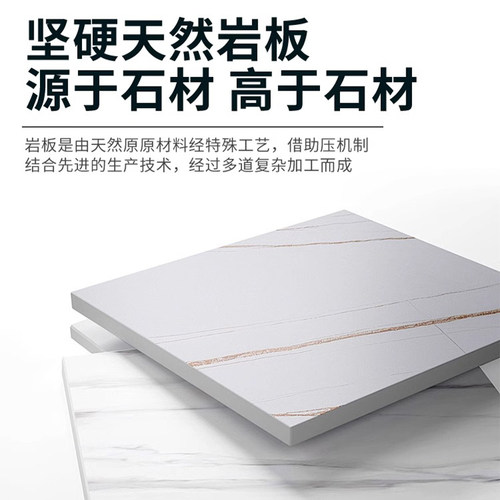 岩板厨房置物架切菜桌子落地家用备餐操作台微波炉烤箱多层收纳架 - 图2