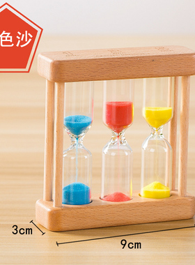 原木打造沙漏计时器摆件