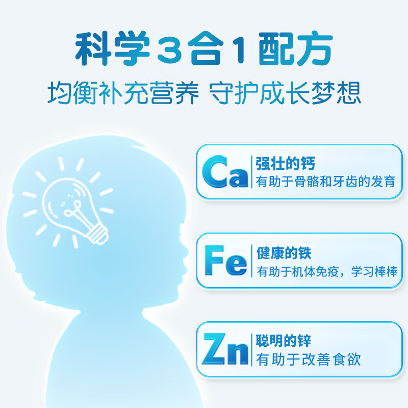 葵花药业小葵花钙铁锌口服液儿童补铁补锌补钙葡萄糖酸官方旗舰店