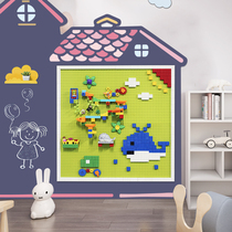 Magnetic Ruyi Magnetic Building Block Wall Blackboard Wall Home Children Building Blocks Toy Magnetic Graffiti Wall Sticker Two-in-one