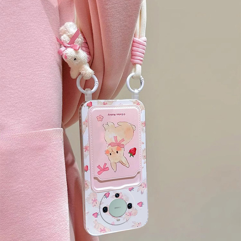 赵思露同款适用华为mate60pro手机壳mata50e粉色兔子rs保时捷设计mete40e+十meta30卡包20x卡套10硅胶9软壳女 - 图2