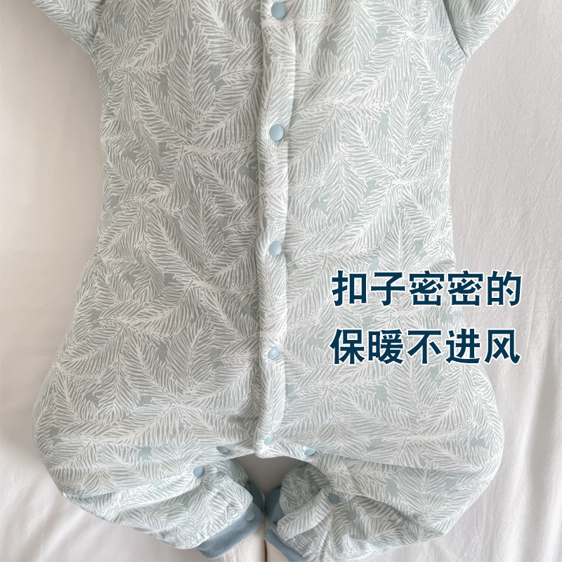 婴儿冬装连体衣秋冬款加厚保暖棉服冬季夹棉新生宝宝衣服秋装哈衣