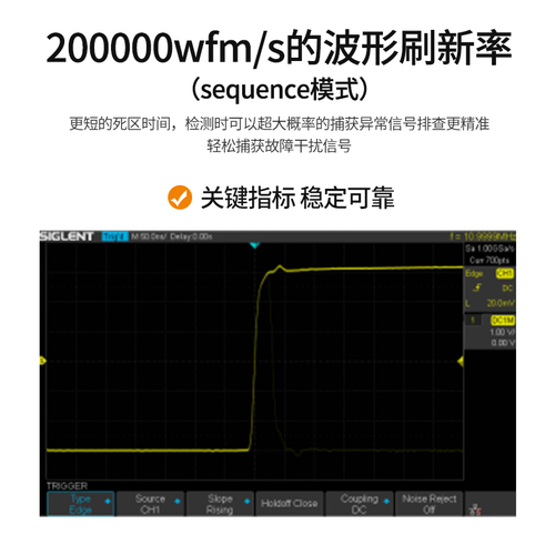 【自营】鼎阳1G200M双通道数字示波器SDS1202X-C