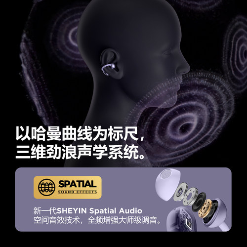 奢音S5耳夹式蓝牙耳机开放无线AI气骨传导运动专用不入耳2026新款 - 图1