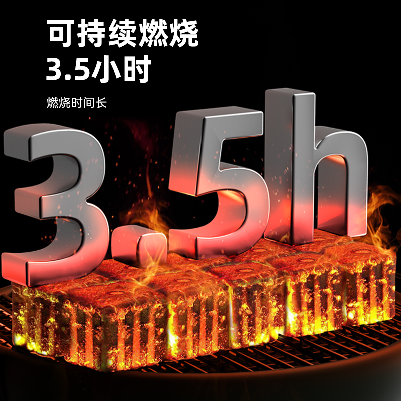 速燃果木炭烧烤碳引燃炭户外无烟室内引火炭专用煮茶炭易燃碳家用 - 图2