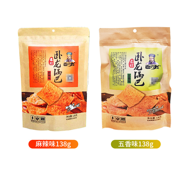 卧龙手工老灶小米花椒锅巴零食老襄阳特产小吃休闲食品4袋-图3