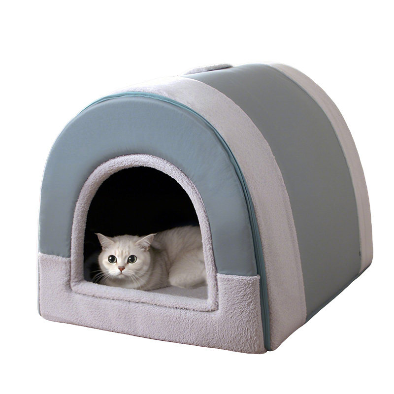 猫窝四季通用封闭式猫屋别墅猫房子可拆洗狗床冬天保暖猫咪狗狗窝,淘宝优惠券,粉丝福利购,淘宝优惠卷