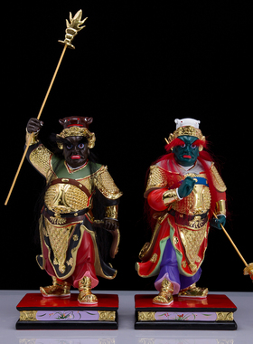 牛头马面神像树脂桌面摆件