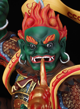 大士爷神像面然大士焦面大士面燃佛像羽林大神普渡公神像摆件