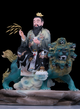 康盛太乙真人神像汉白玉太乙救苦天尊东极青华大帝家用供奉摆件