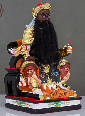 三山国王神像树脂玻璃钢家用摆件