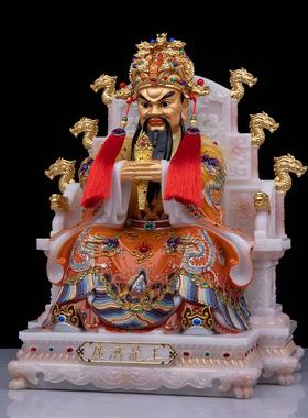 广济龙王佛像汉白玉龙王爷神像五爷菩萨真身家用佛堂招财供奉摆件