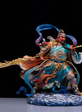 伽蓝韦陀菩萨佛像铜像武财神关公韦陀神像左右护法店铺供奉摆件