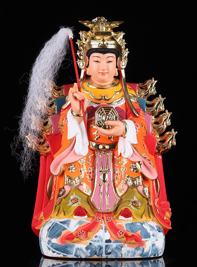 九凤椅地母娘娘神像树脂摆件