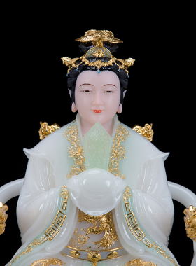 碧霞元君泰山娘娘居家石雕工艺品