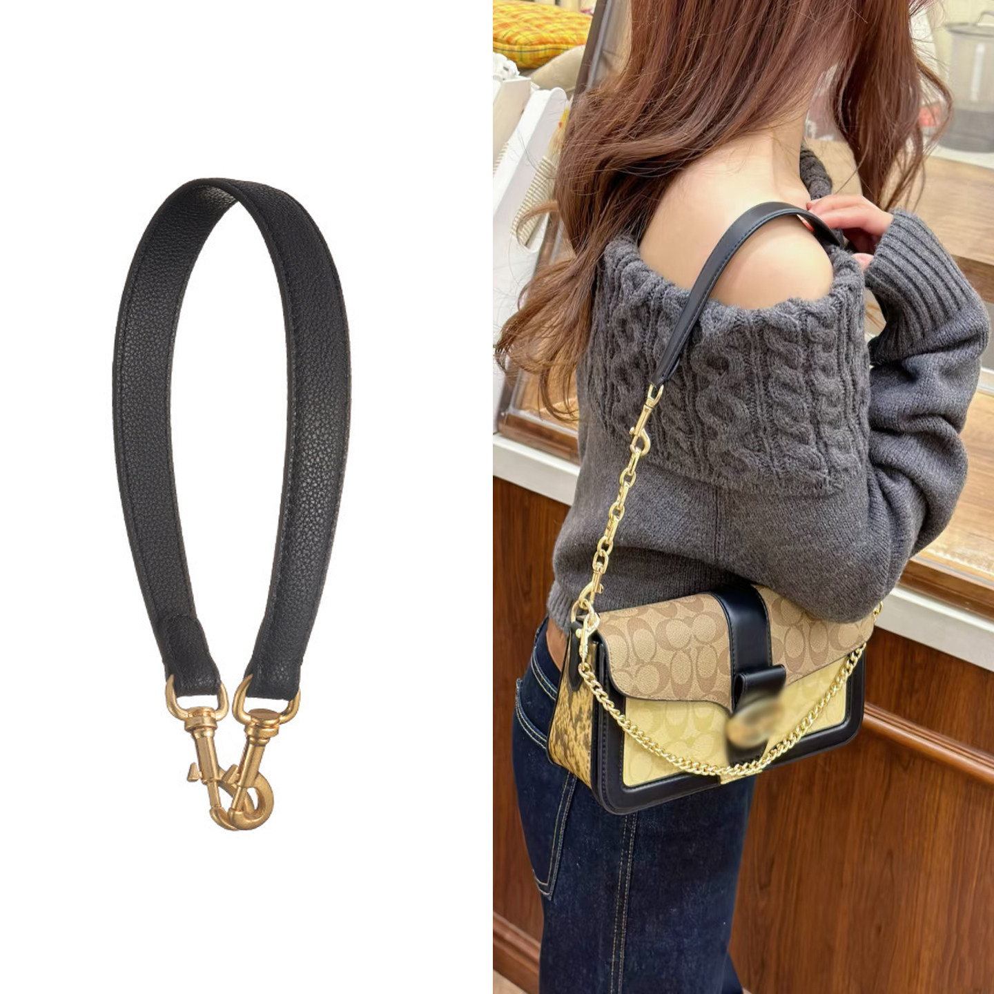 适用于蔻驰酒神包包带肩带手提小包真皮腋下包带替换背包带子潮流,淘宝优惠券,粉丝福利购,淘宝优惠卷