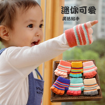 1 year old 2 baby gloves autumn and winter half finger thin mean baby girl finger warm and cute mini girls baby girl soft