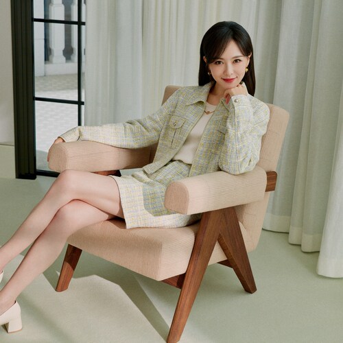 [唐嫣同款]EP雅莹女装 链条设计圆领针织背心 商场同款 9007A - 图3
