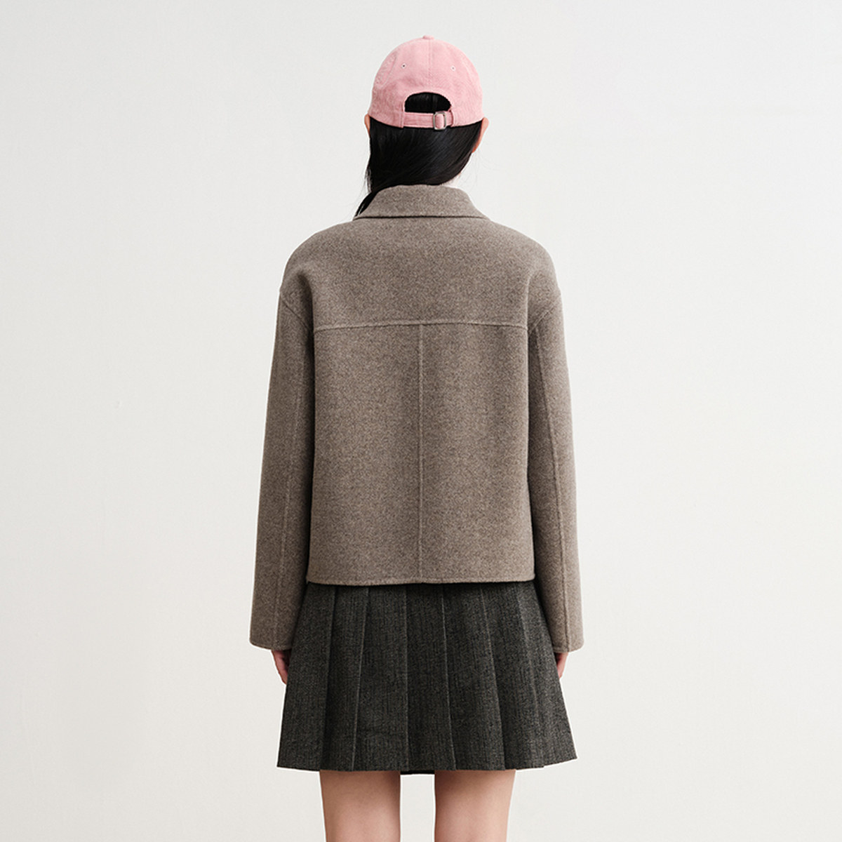 EP雅莹2025秋装新款女装 100绵羊毛气质短款翻领衬衫式外套1509A,淘宝优惠券,粉丝福利购,淘宝优惠卷