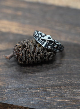 轻奢简约欧美风潮流钛钢戒指饰品