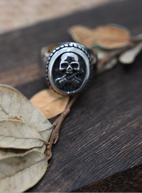 朋克个性欧美风潮流钛钢戒指饰品