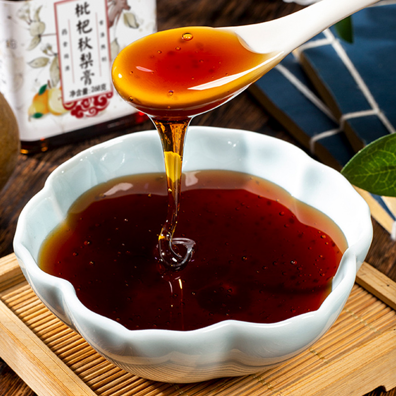 【爆米花】5罐枇杷秋梨膏手工琵琶慈梨膏砀山冰糖雪梨膏食用268g