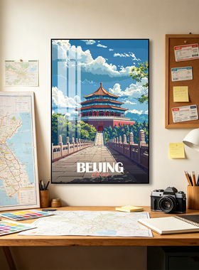 世界建筑地名海报挂画