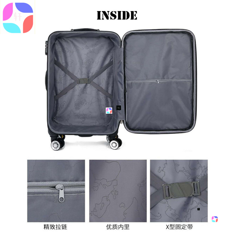 travelling bag men women luggage suitcase business trolley - 图1