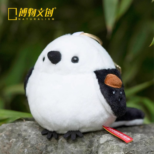 中国国家地理博物文创小圆宝动物毛绒公仔书包挂件玩偶生日礼物 - 图3