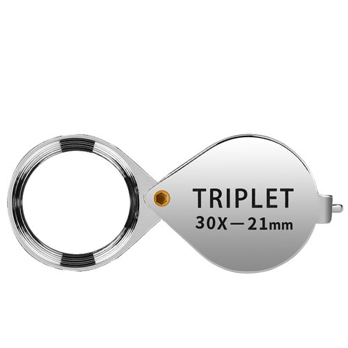 龙眼TRIPLET10倍珠宝放大镜宝石鉴定钻石翡翠玉石古玩鉴定工具非带灯手持便携式折叠袖珍钻石钻戒婚戒鉴 - 图3