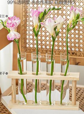 试管花瓶摆件客厅插花玻璃透明感