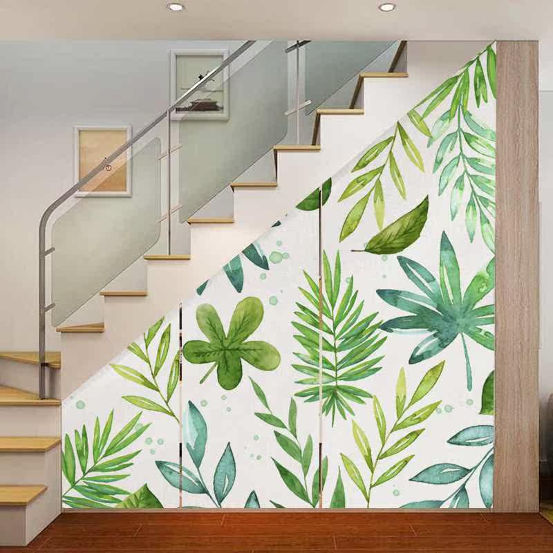 楼梯底下遮挡帘卫生间斜三角楼梯遮丑帘储物柜防尘布帘装饰隔断帘