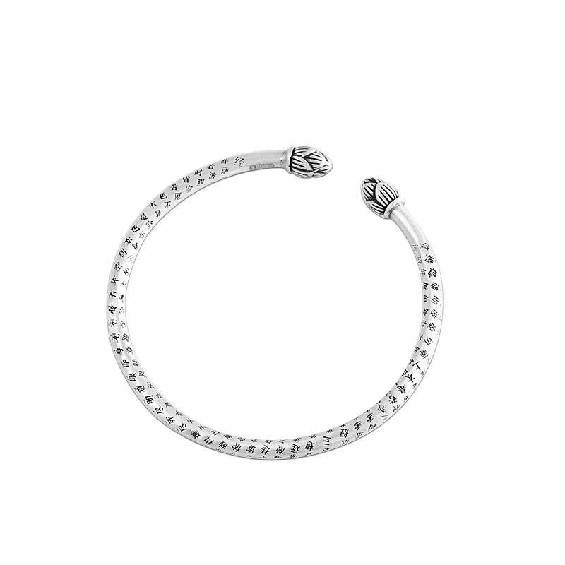 s999复古泰银心经简约百搭斗量珠宝 斗量珠宝手镯