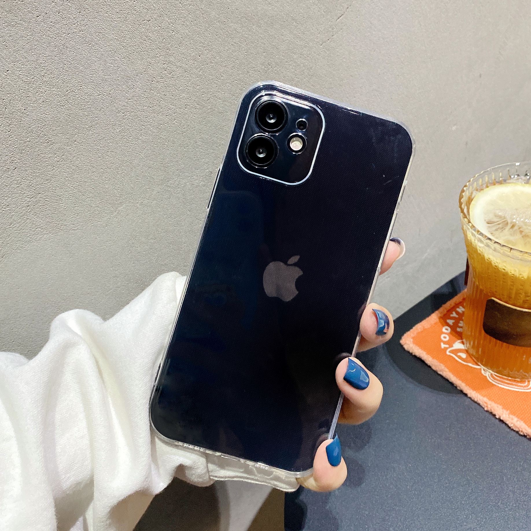 简约纯色适用iPhone14手机壳14PLUS新款苹果15promax硅胶13mini软壳xr透明8plus防摔xsmax保护SE外壳12pro女7