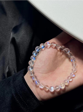 冰种蓝月光石颗颗蓝光测试推荐