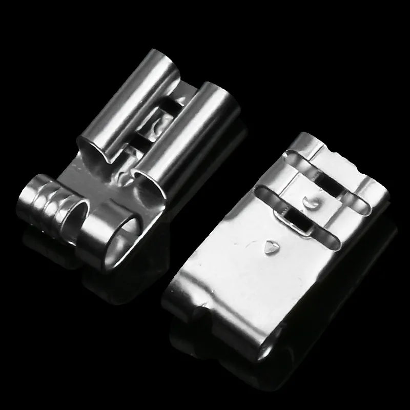 旗型鸡脚型插簧 鸡爪形母端子接插件 冷压接线端子6.3 - 图2