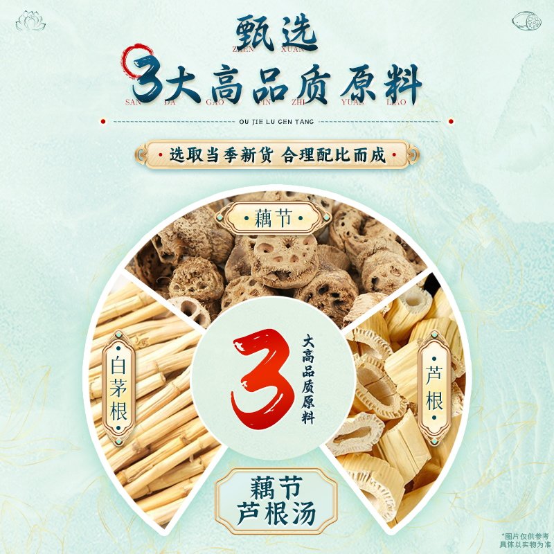 藕节芦根汤小儿流鼻血白茅根莲藕节根泡茶小孩儿童中药材煮泡水喝