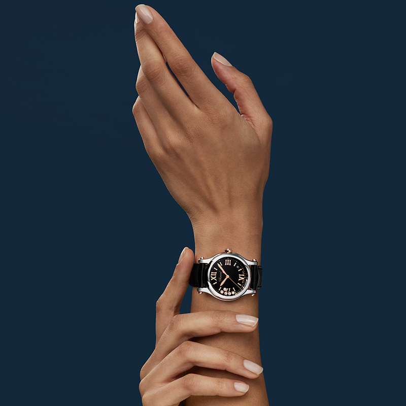 Chopard Black Gold 36mm Diamond Quartz Watch