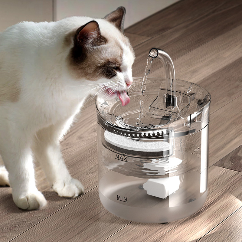 猫咪自动饮水机猫喝水神器流动水盆喷泉猫用循环宠物狗喂水器用品-图1