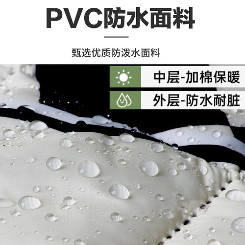 适用新大洲本田125踏板摩托车挡风被四季双面防水加大防风罩冬季 - 图2