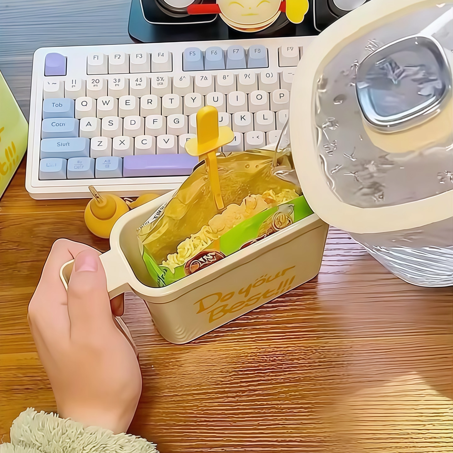 袋装泡面碗免清洗懒人吃面神器自带叉子办公室便当盒宿舍学生饭盒,淘宝优惠券,粉丝福利购,淘宝优惠卷