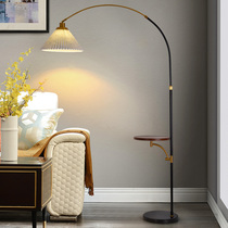 100 pleats fishing light floor lamp floor lamp living room sofa Next Nordic bedroom bedside tea table charging light and luxurious upright table lamp