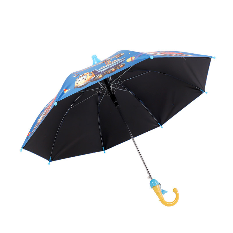工程挖掘儿童雨伞宝宝幼儿园可爱超轻便上学男女童自动长柄太阳伞,淘宝优惠券,粉丝福利购,淘宝优惠卷