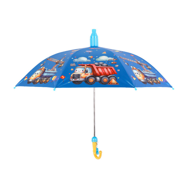 工程挖掘儿童雨伞宝宝幼儿园可爱超轻便上学男女童自动长柄太阳伞,淘宝优惠券,粉丝福利购,淘宝优惠卷