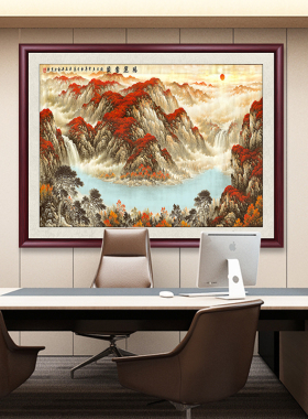 万里长城挂画客厅壁画