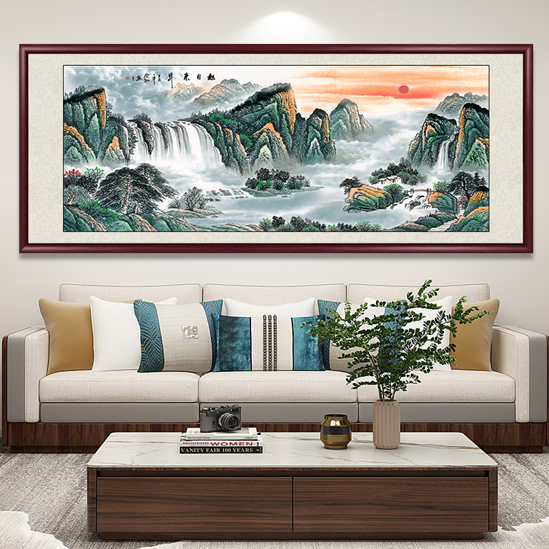 花开富贵客厅装饰画牡丹花鸟国画手绘真迹挂画中式沙发背景墙壁画,淘宝优惠券,粉丝福利购,淘宝优惠卷