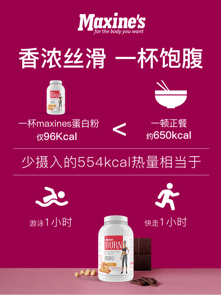 maxines澳洲女性蛋白burn营养粉 Maxines海外乳清蛋白